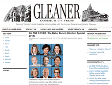 Tablet Screenshot of gleanernews.ca